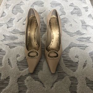 Tan pumps. Size 8